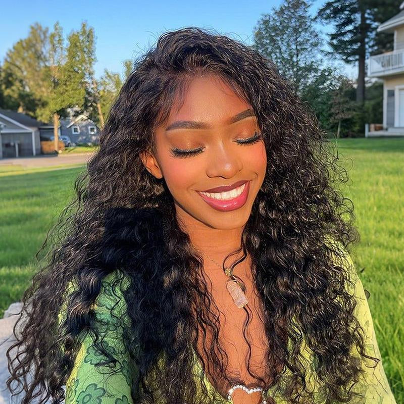 NULOOK HAIR 6X6 HD Lace Front Glueless Wig - Water Wave Human Hair, Pre-Bleached Knots, Pre-Cut Wear & Go, 200% Density Natural Hairline #Wigtok #Blackgirl #Fallfreshnessfall Deals for You