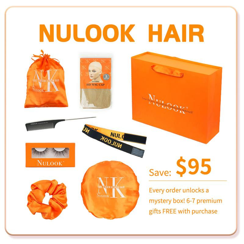 NULOOK HAIR 6X6 HD Lace Front Glueless Wig - Water Wave Human Hair, Pre-Bleached Knots, Pre-Cut Wear & Go, 200% Density Natural Hairline #Wigtok #Blackgirl #Fallfreshnessfall Deals for You